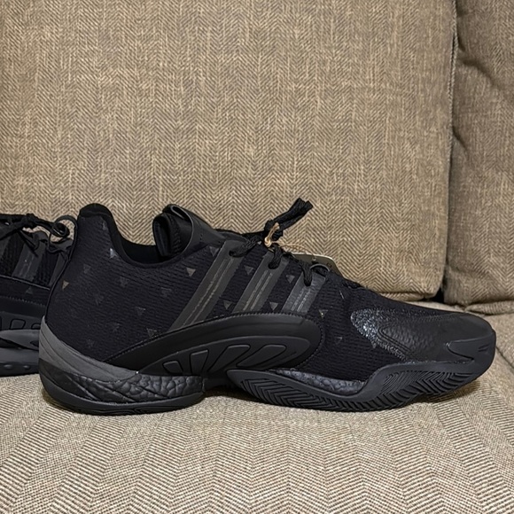 NWT Adidas Crazy BYW 2.0 Men Triple Black Basketball Sneaker/Shoe GX0043 Size 19 - Picture 9 of 16